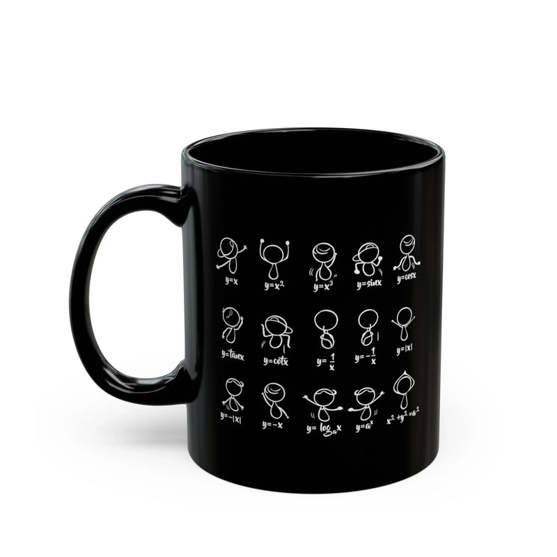 Personalized Algebra Dance Ceramic Mug 11 oz Black - Panvola