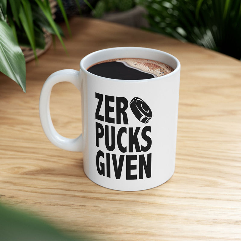 Personalized Zero Pucks Given Customized Ceramic Mug 11 oz White