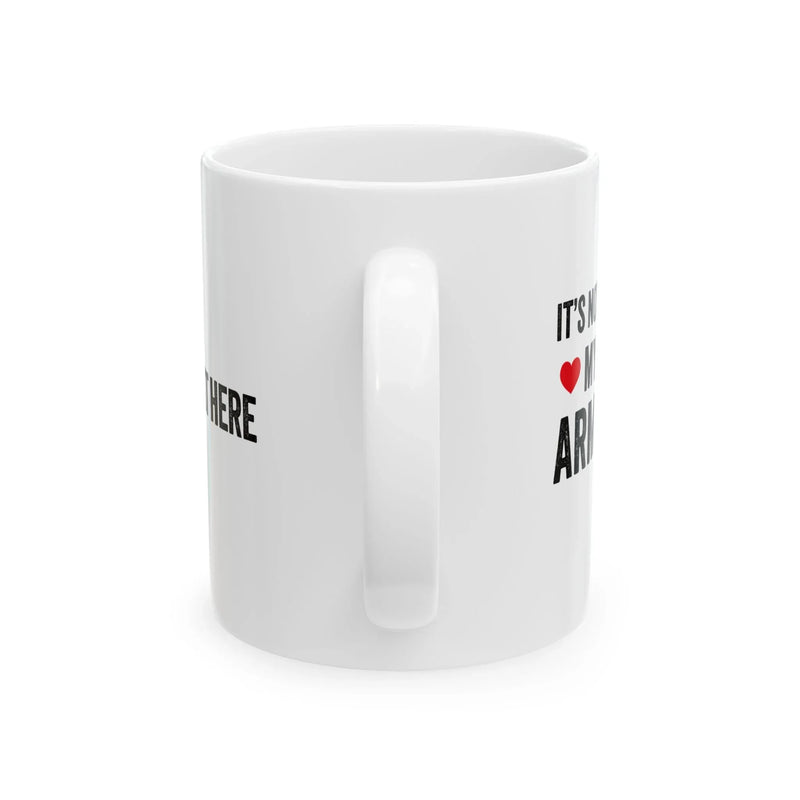 Personalized It's Not Easy Being My Wife's Arm Candy Ceramic Mug 11 oz White - Panvola