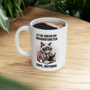 Personalized Let Me Check My Giveashitometer Customized Ceramic Mug 11 oz White - Panvola
