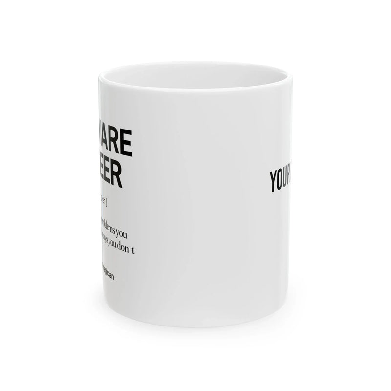 Personalized Software Engineer Definition Customized Ceramic Mug 11 oz White - Panvola