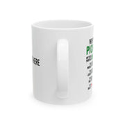 Personalized Why I Lose At Pickleball Ceramic Mug 11 oz White - Panvola