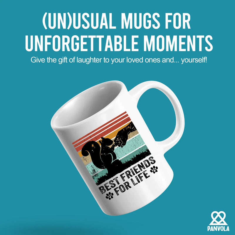 Best Friends For Life Ceramic Mug 11 oz White - Panvola
