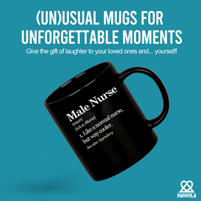 Male Nurse Definition Ceramic Mug 11 oz Black