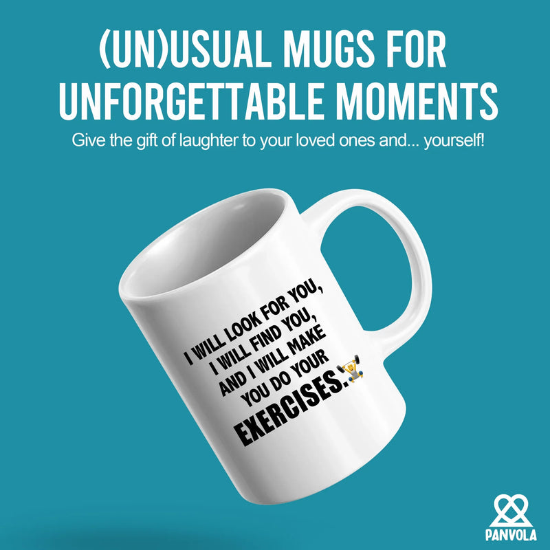 I Will Make You Do Exercises Therapist Gift Ceramic Mug 11 oz White - Panvola