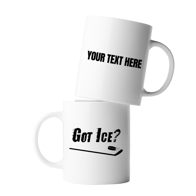 Personalized Got Ice? Ceramic Mug 11 oz White