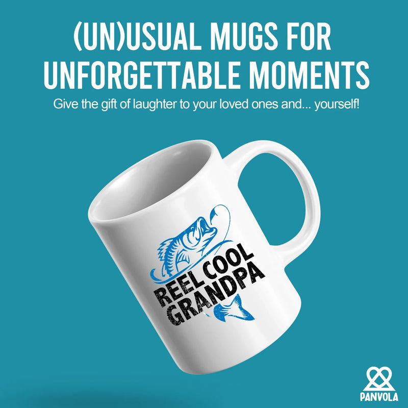 Reel Cool Grandpa Ceramic Mug 11 oz White - Panvola