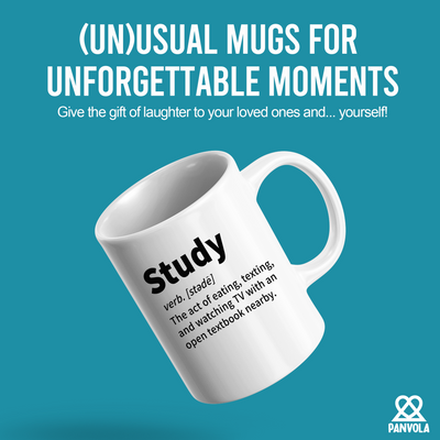 Study Definition Mug Ceramic Coffee Cup 11 oz White