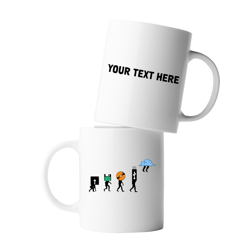 Personalized History Of Storage Customized Ceramic Mug 11 oz White.