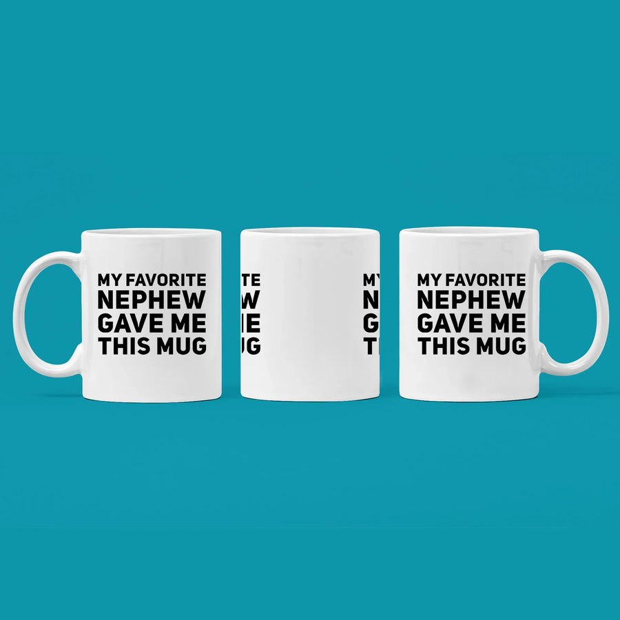 My Favorite Nephew Gave Me This Mug Funny Gifts For Aunt Uncle 11 oz, image 3 of 5