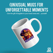 Meowdy Ceramic Mug 11 oz White - Panvola