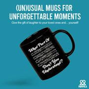 What Part Of Don’t You Understand Music Teacher Ceramic Mug 11 oz Black - Panvola