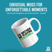I’d Rather Be Playing Pickleball Ceramic Mug 11 oz White - Panvola