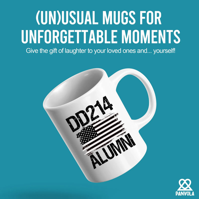 DD214 Alumni Ceramic Mug 11 oz White - Panvola