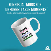 There Their They're  Grammar Ceramic Mug 11 oz White - Panvola