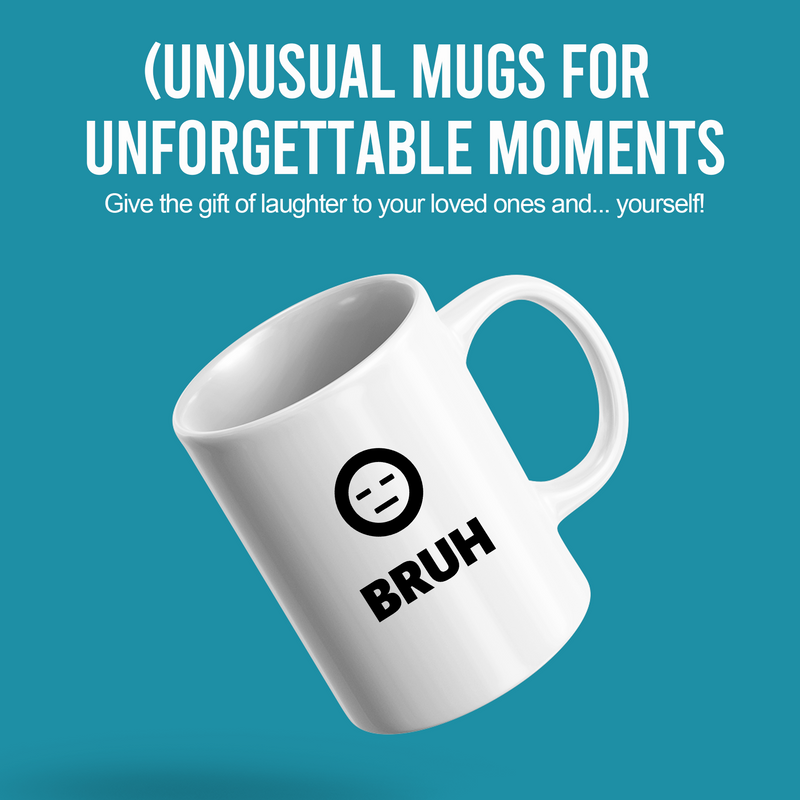 Bruh Ceramic Mug 11 oz White