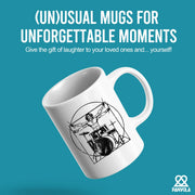 Da Vinci Drums Ceramic Mug 11 oz White - Panvola