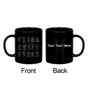 Personalized Algebra Dance Ceramic Mug 11 oz Black - Panvola