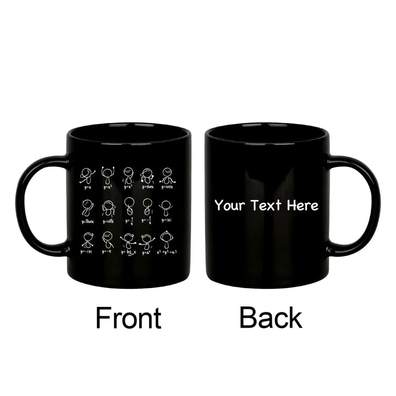 Personalized Algebra Dance Ceramic Mug 11 oz Black - Panvola