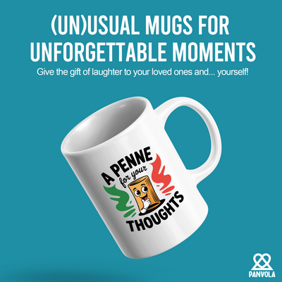 A Penne For Your Thoughts Ceramic Mug 11 oz White