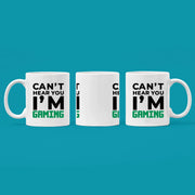 Can't Hear You I'm Gaming Gamer Gifts Ceramic Mug 11oz White - Panvola