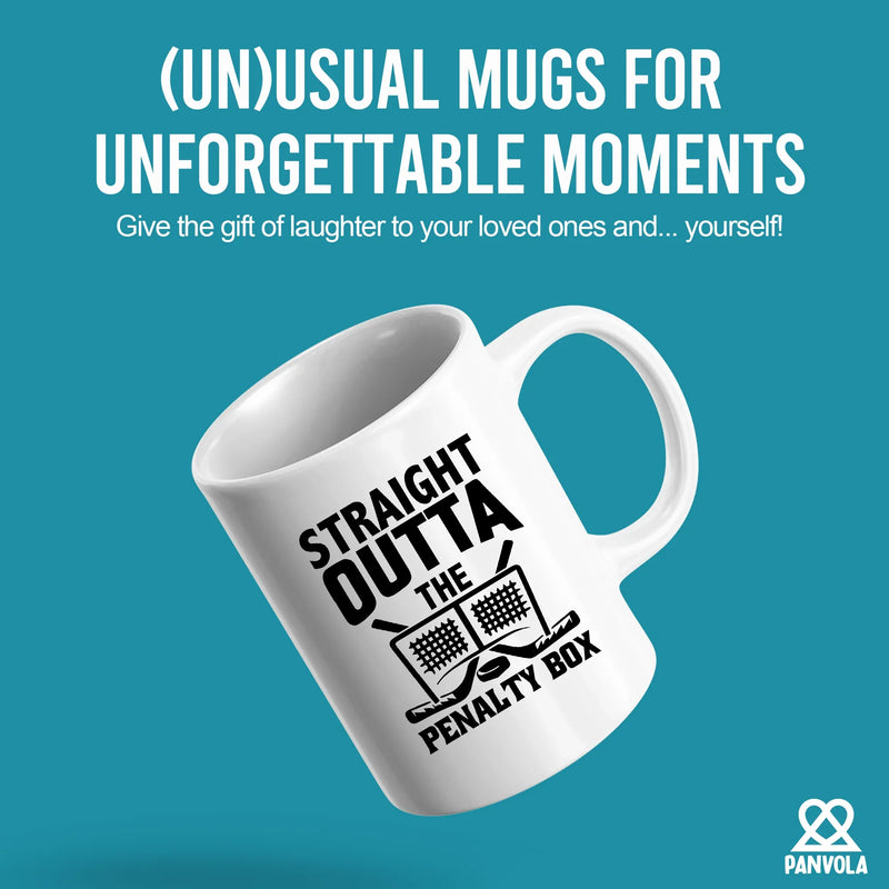 Straight Outta The Penalty Box Ceramic Mug 11 oz White - Panvola