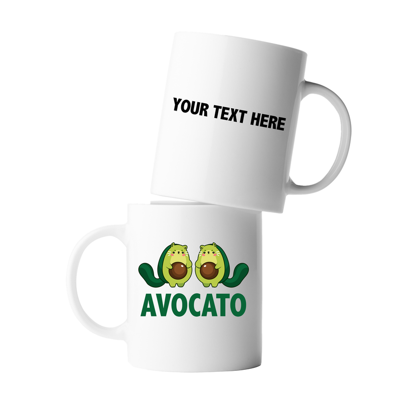 Personalized Avocato Customized Ceramic Mug 11 oz White