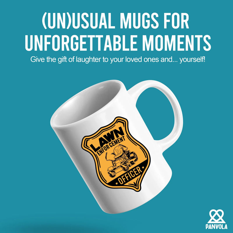 Lawn Enforcement Officer Ceramic Mug 11 oz White - Panvola