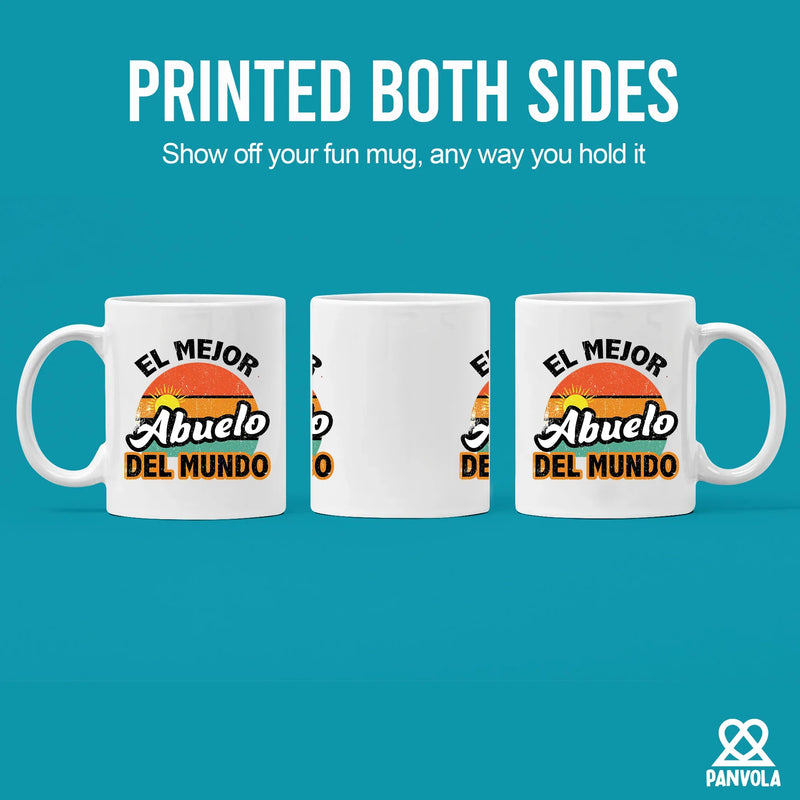 El Mejor Abuelo Del Mundo Grandpa Gifts Ceramic Mug 11oz White - Panvola