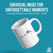 Cycling Heartbeat Ceramic Mug 11 oz White - Panvola