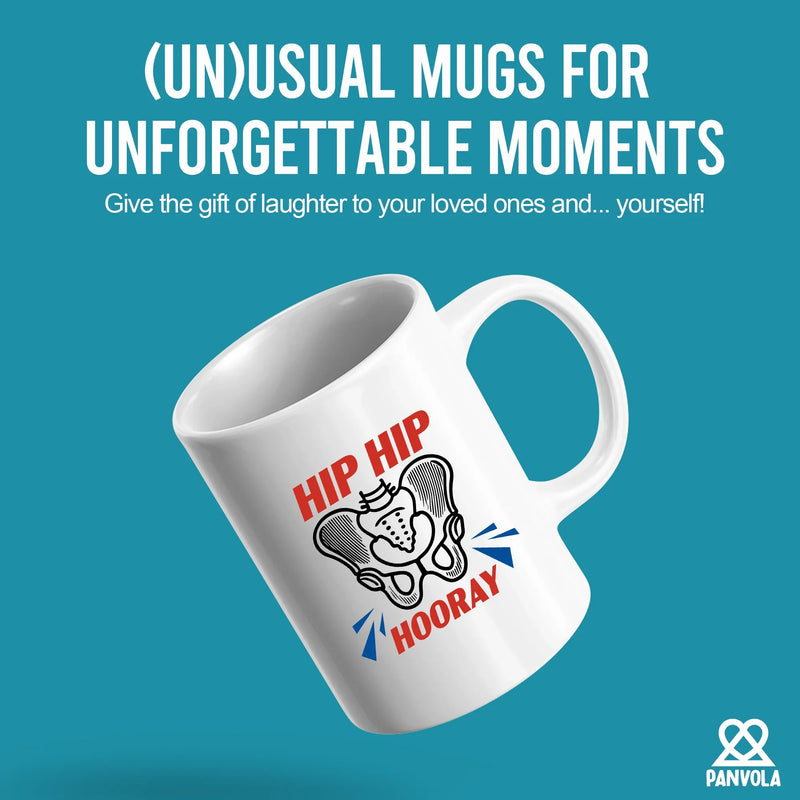 Hip Hip Hooray Recovery Ceramic Mug 11 oz White - Panvola