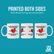 Handsome Enough To Stop Your Heart Ceramic Mug 11 oz White - Panvola