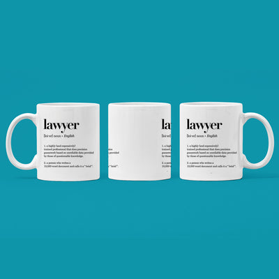 Lawyer Definition Mug Law Student Coffee Cup 11oz White