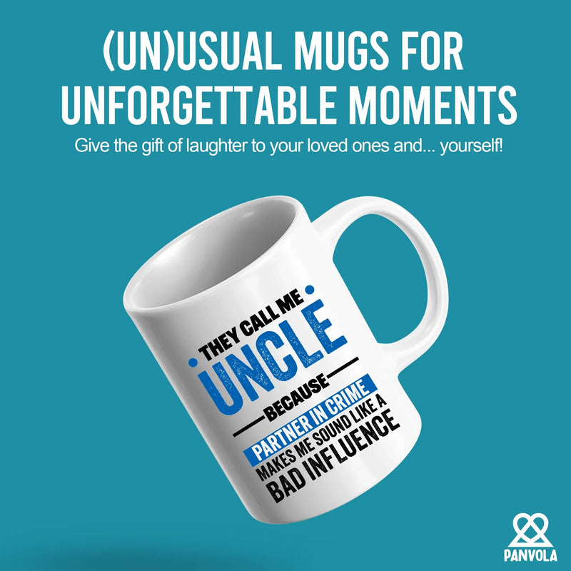 Uncle Partner In Crime Ceramic Mug 11 oz White - Panvola