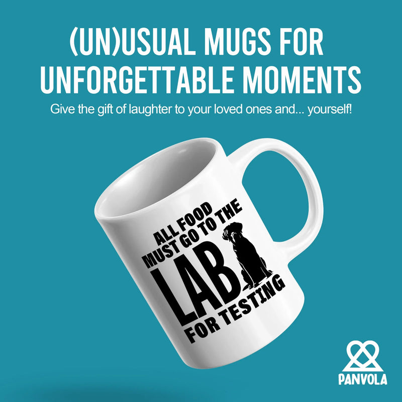 All Food Must Go To The Lab For Testing Labradoodle Ceramic Mug 11 oz White - Panvola