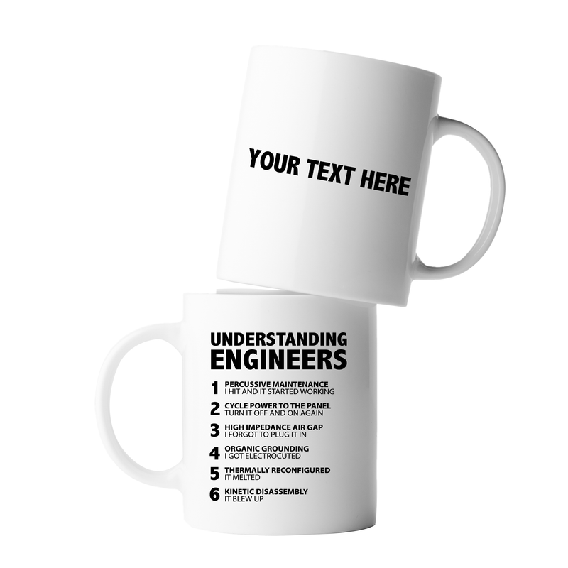 Personalized Understanding Engineers Ceramic Mug 11 oz White