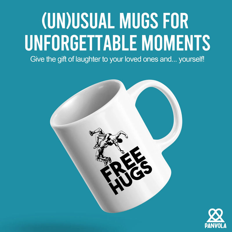 Free Hugs Ceramic Mug 11 oz White - Panvola