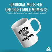 Faith over Fear Ceramic Mug 11 oz White - Panvola