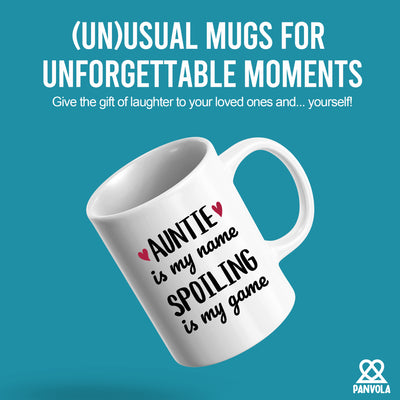 Auntie Is My Name Spoiling Is My Game Ceramic Mug 11 oz White