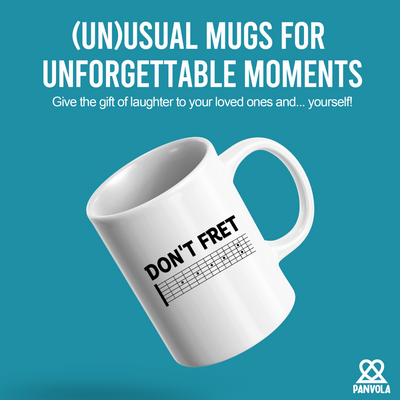 Don't Fret Ceramic Mug 11 oz White