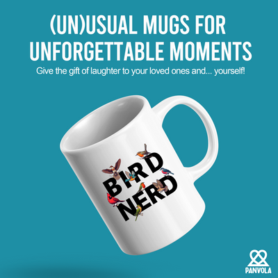 Bird Nerd Ceramic Mug 11 oz White