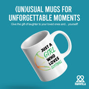 Just A Girl Who Loves Softball Ceramic Mug 11 oz White - Panvola