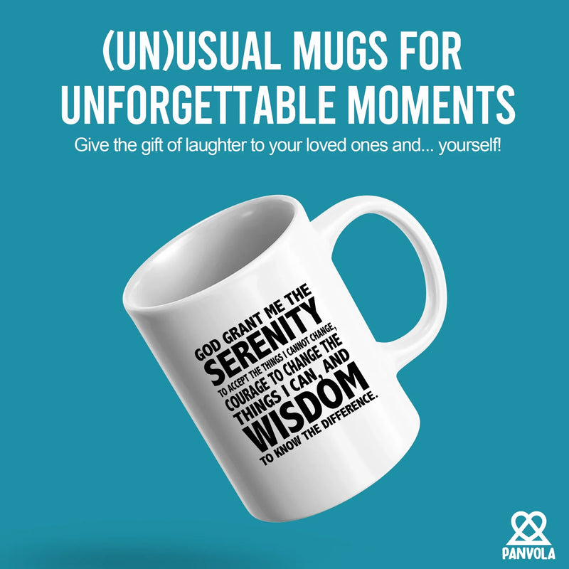 God Grant Me The Serenity Prayer Coffee Mug 11 oz White - Panvola