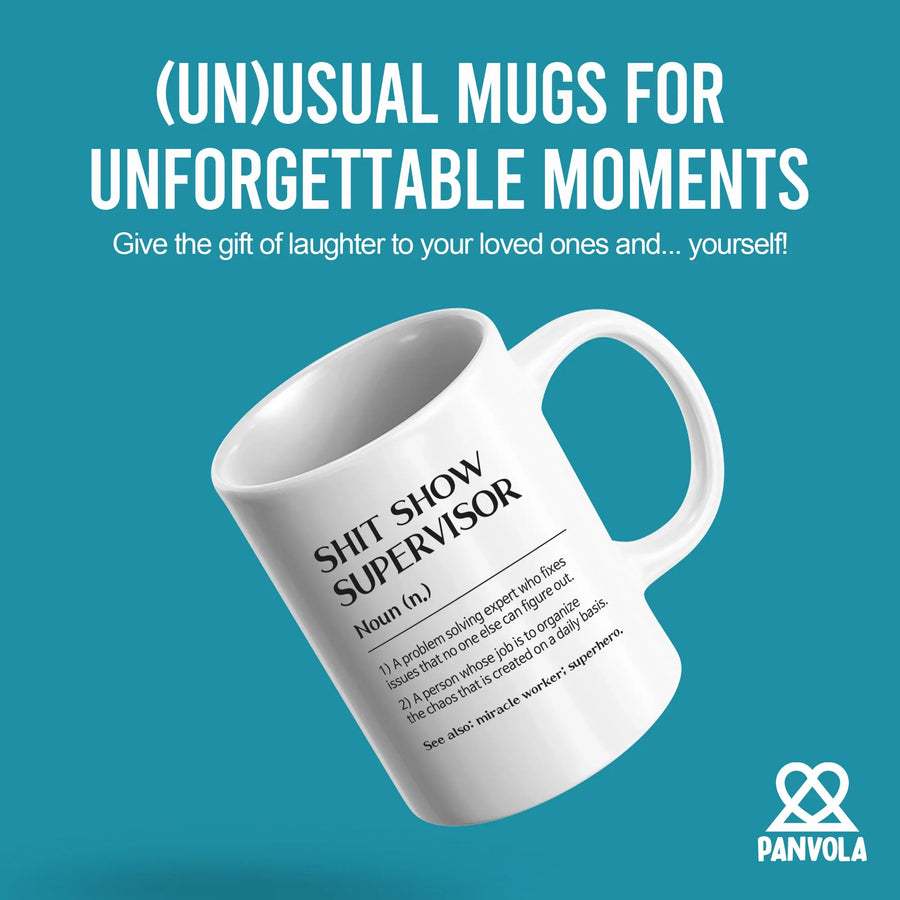 Shit Show Supervisor Definition Mug Coworker Gift Ceramic Cup 11 oz White, image 2 of 5