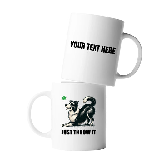 Personalized Just Throw It Ceramic Mug 11 oz White - Panvola