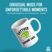 Lettuce Romaine Calm Ceramic Mug 11 oz White - Panvola