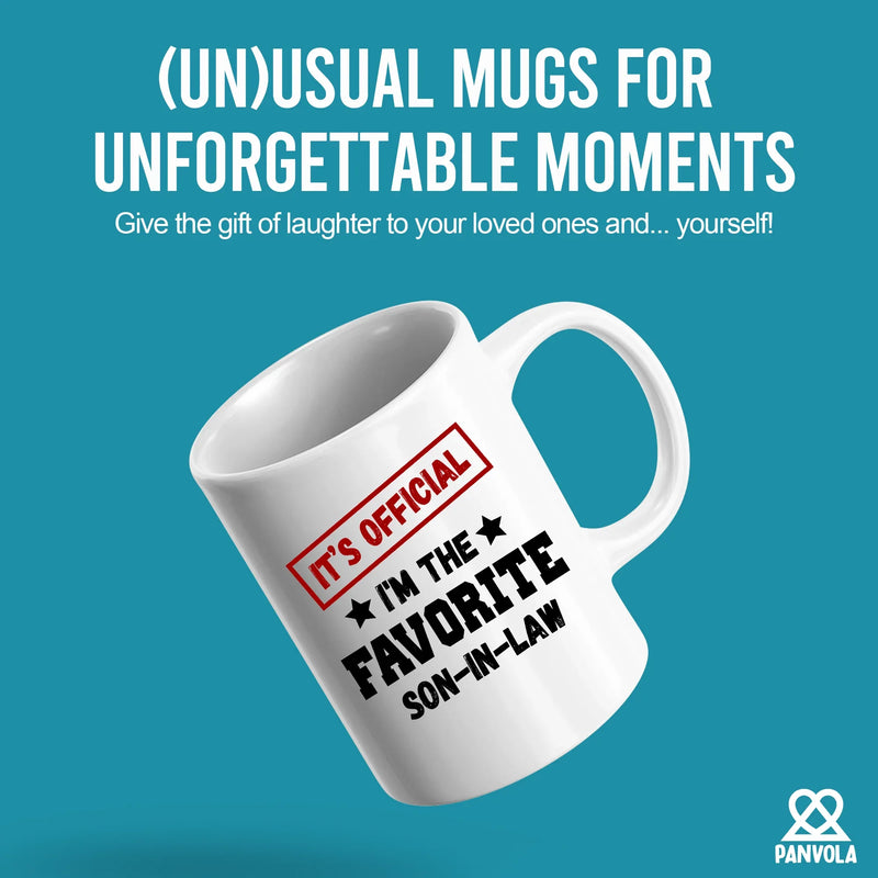 It's Official I'm The Favorite Son-In-Law Ceramic Mug 11 oz White - Panvola