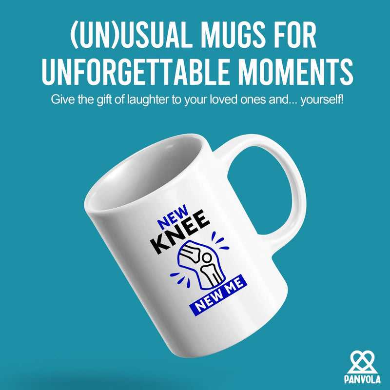 New Knee New Me Ceramic Mug 11 oz White - Panvola