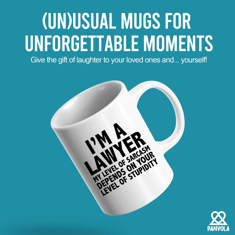 I'm A Lawyer My Level Of Sarcasm Ceramic Mug 11 oz White - Panvola