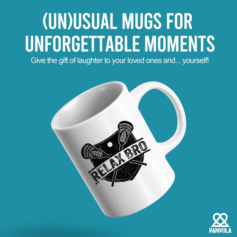 RELAX BRO Ceramic Mug 11 oz White - Panvola